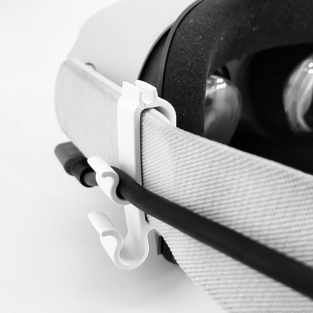 Fissaggio a Morsetto con Fibbia per Cavo VR Fissacavo Dati Clip per Cavo per Oculus Quest 2/Quest 3/Pico 3/Pico 4 Link Cinghia Standard per Visore VR Accessori