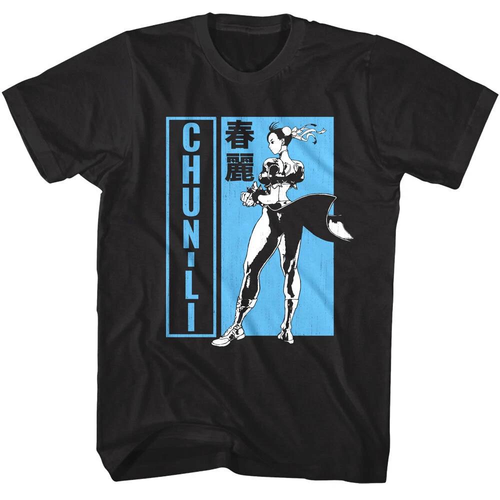 Street Fighter Chun-Li Thigh Master Men s T Shirt Chinese Character Capcom XXXL