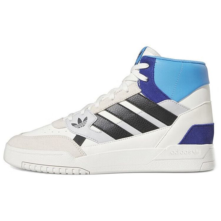 Adidas Originals Drop Step Durable Breathable Mid-Top Skate Shoes Unisex Sneakers White Blue Black GZ2572