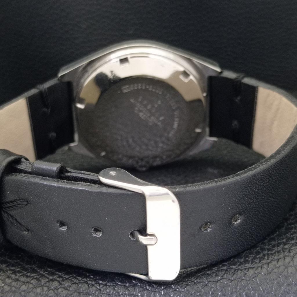 AUTOMATIC 6309A VINTAGE SEIKO 5 JAPAN MENS SILVER COLOR DIAL WATCH A701516-5 R206b-a701516