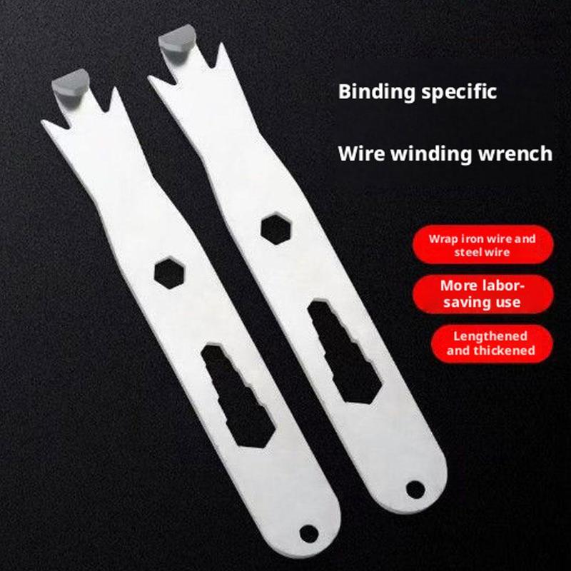 Heavy Duty Fence Wire Twister Tool, Stainless Steel Barbed Wire Binding & Fencing Fastener, Garden Farm Fence Install Tool 2PCS