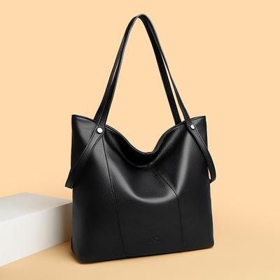 Niche Commuter Tote Bag Women's Premium Soft Leather Large Capacity Handbag Shoulder Bag