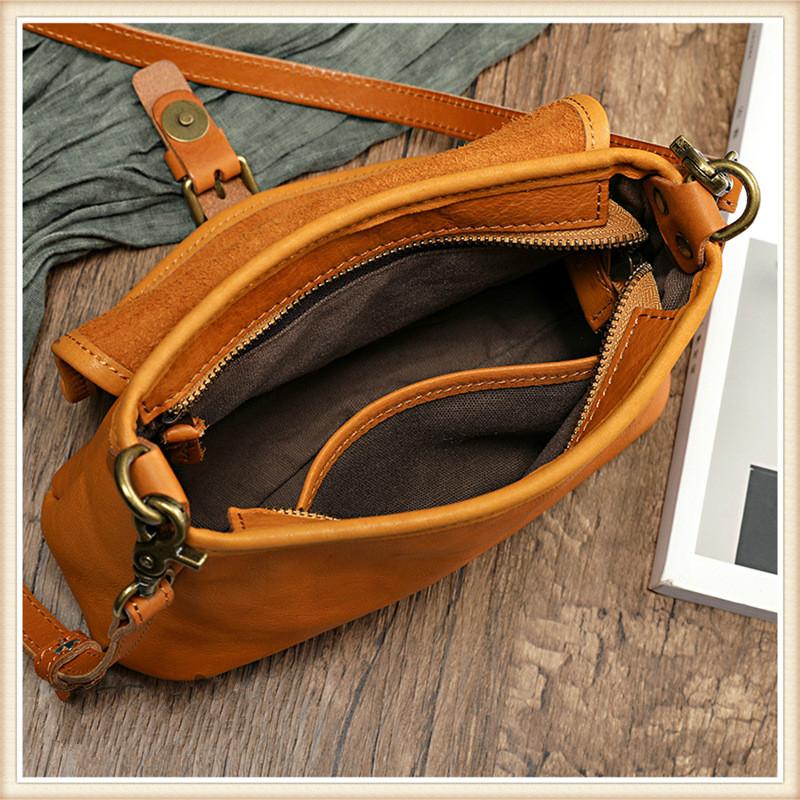 Retro Genuine Leather Women Summer Small Bag 2026 New Simple Leisure Nature Cowhide Female Shoulder & Crossbody Bags