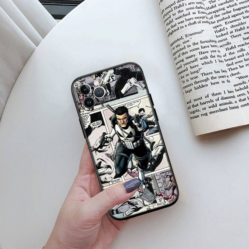 

JO54 The Punisher Phone Case for Motorola G54 POWER Edition G55 G64 G75 G84 X30 X40 X50 S30 S50 Pro Ultra E15 E14 G71 G22 G41 G51 G50 G30 Moto G50 5G кобі
