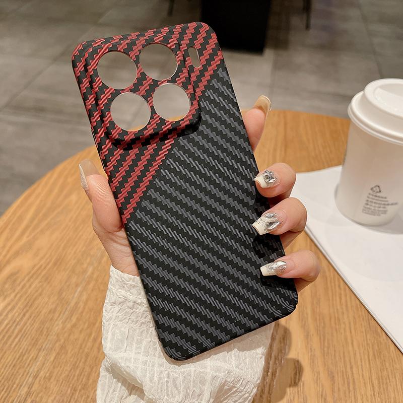 For Xiaomi 15 Pro 15 Ultra 14T Case Hard Kevlar Carbon Fiber Pattern Cover Case For Xiaomi 15 13T 14 14T Pro Bumper