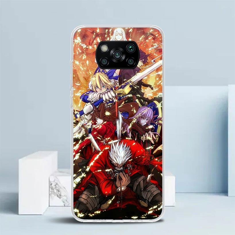 Fate Zero Stay Night Gilgamesh Soft Cover for Xiaomi Poco F7 Ultra X7 X6 X5 Pro M7 Phone Case Redmi 15 15C 13 13C 12 12C 10 10C