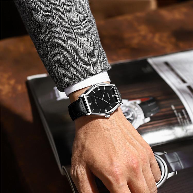 CRRJU-5020 Pasek Modny Prosty męski zegarek na co dzień Męski zegarek Osobowość biznesowa Wodoodporny
