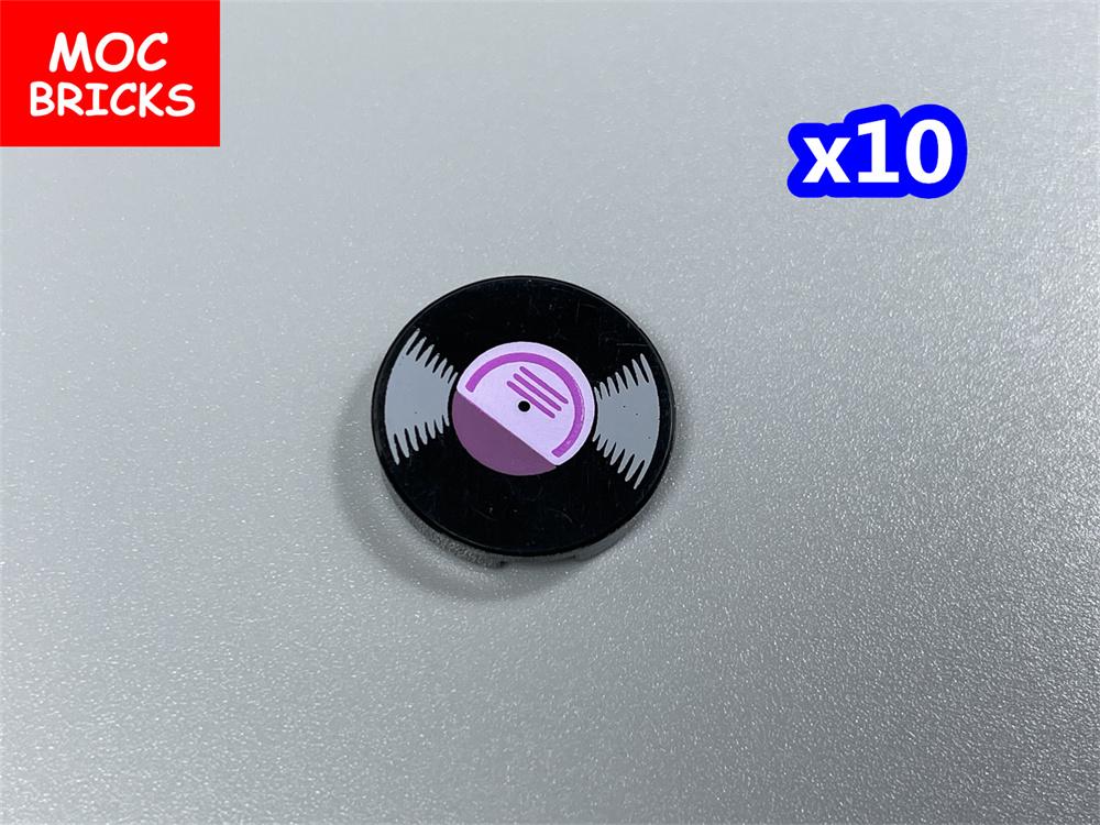 MOC Bricks DIY Printed Tile 1x1 1x2 2x2 2x3 1x4 Solar Panel Gauge Map Compass Assembled Building Block Accessories Kids Toy Gift