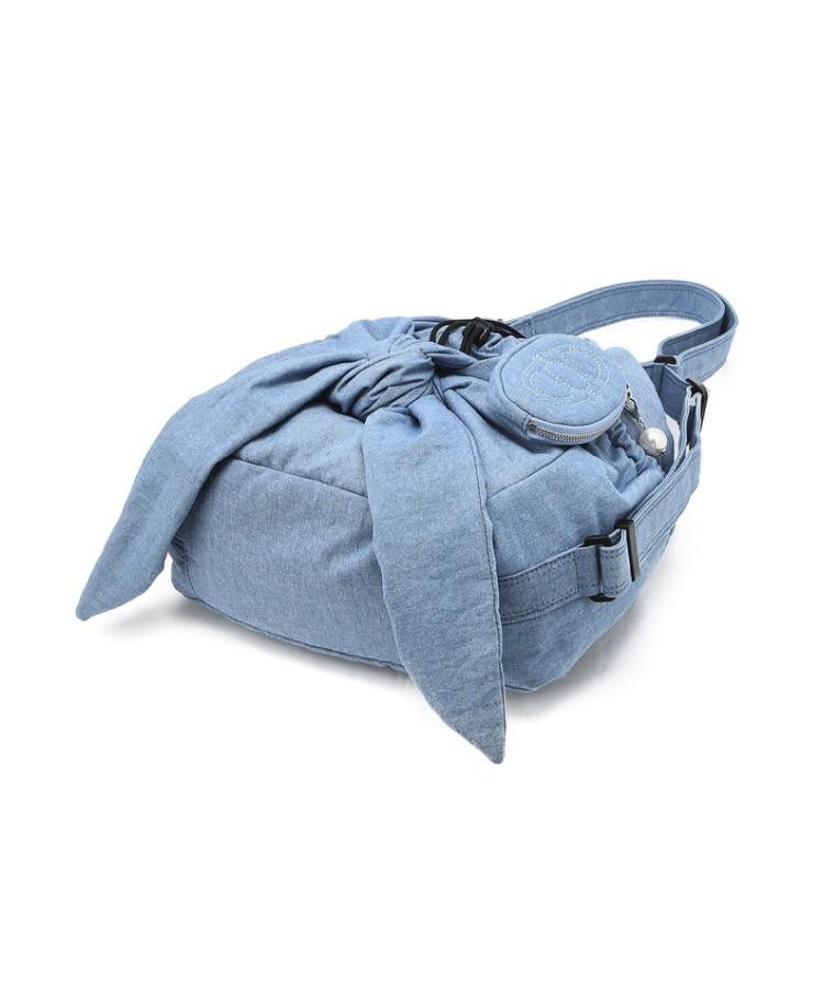 Athe Vanessabruno [Ruban] Denim Ribbon Backpack And Shoulder Bag S Aaba5F914B2