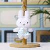 Plush Bunny Keychain With Cartoon Gingham Dress For Kids And Adults