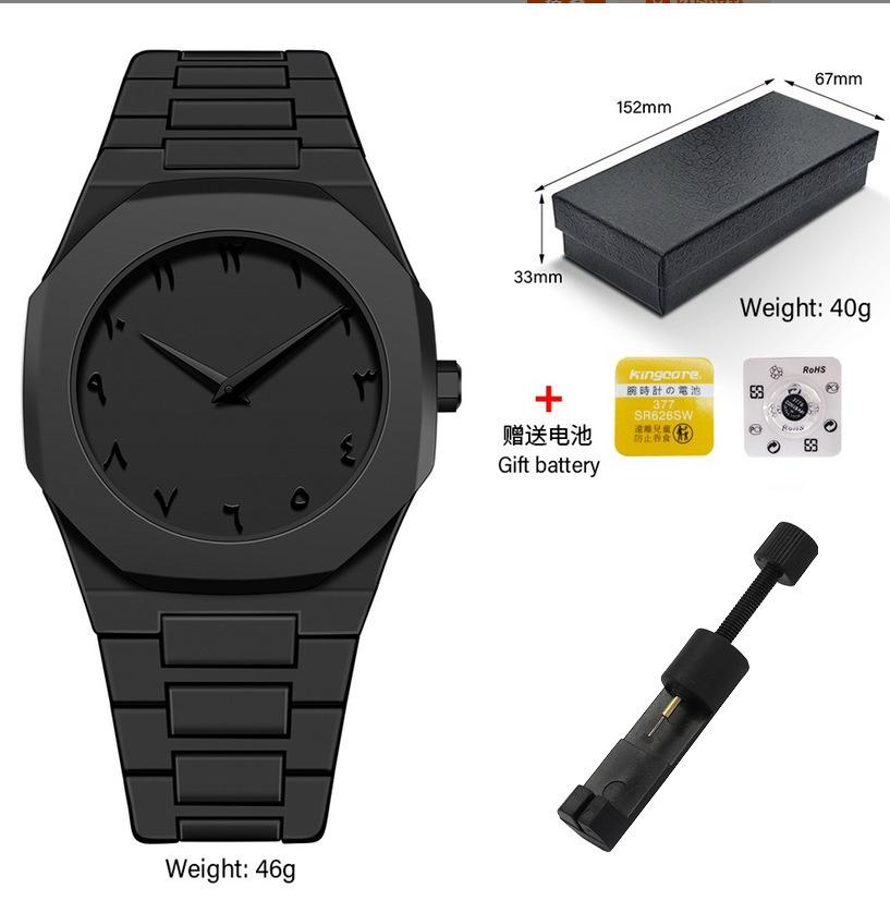 Moderne Minimalistisk Skissering Kreativ Sportsklokke Fritid Enkelt Design Vanntett Silikonrem Kvarts Armbåndsur Klokke Gaver