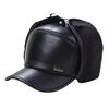 Men's Winter Velvet Hat with Ear Protection - Warm, Thick Leather Duckbill Cap