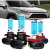 Headlights Fit for Toyota Rav4 2016-2018 Halogen Headlight Bulbs,9012 High/Low Beam + H11 Fog Light Headlight Bulbs,Plug And Play,Pack of 4 (Toyota