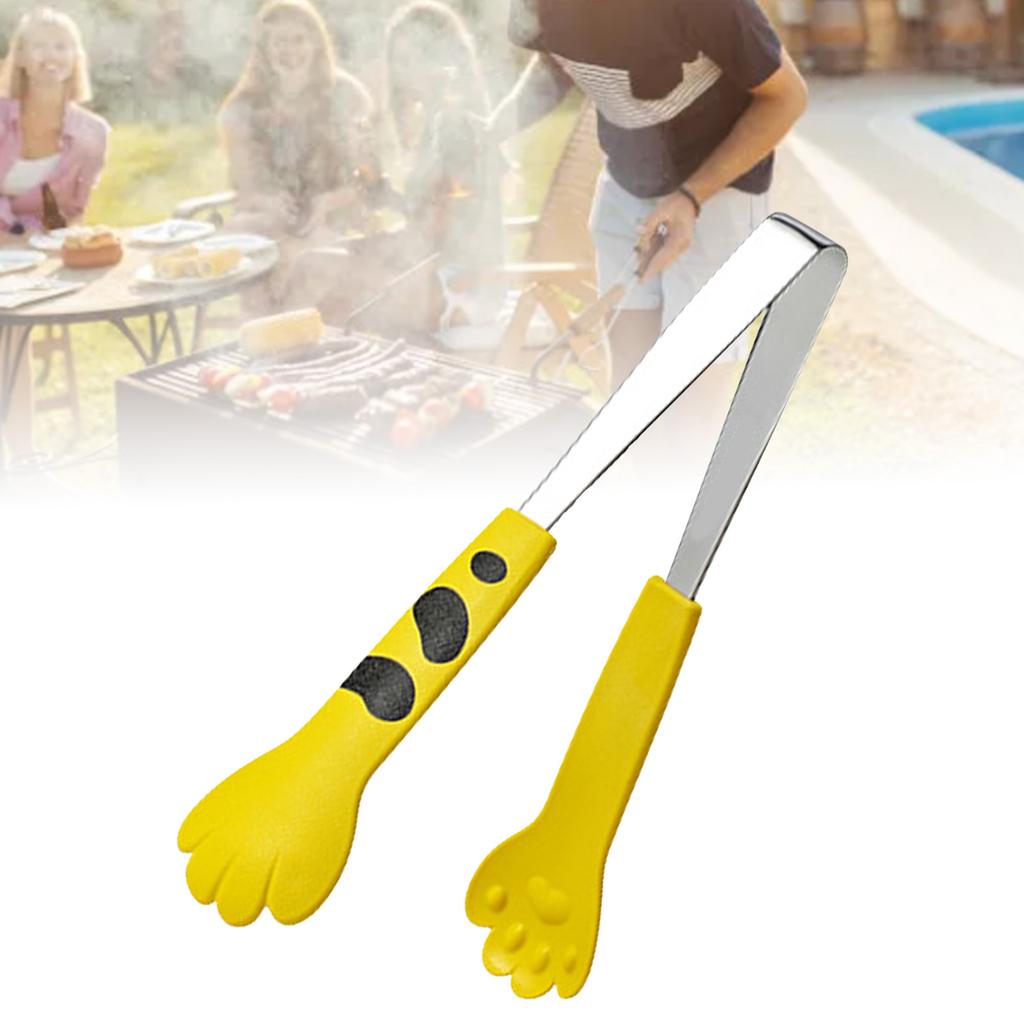 Cats Claw Food Tongs Stainless Steel Non Slip Comfortable Grip Bakery Serving Tongs Multifunctional