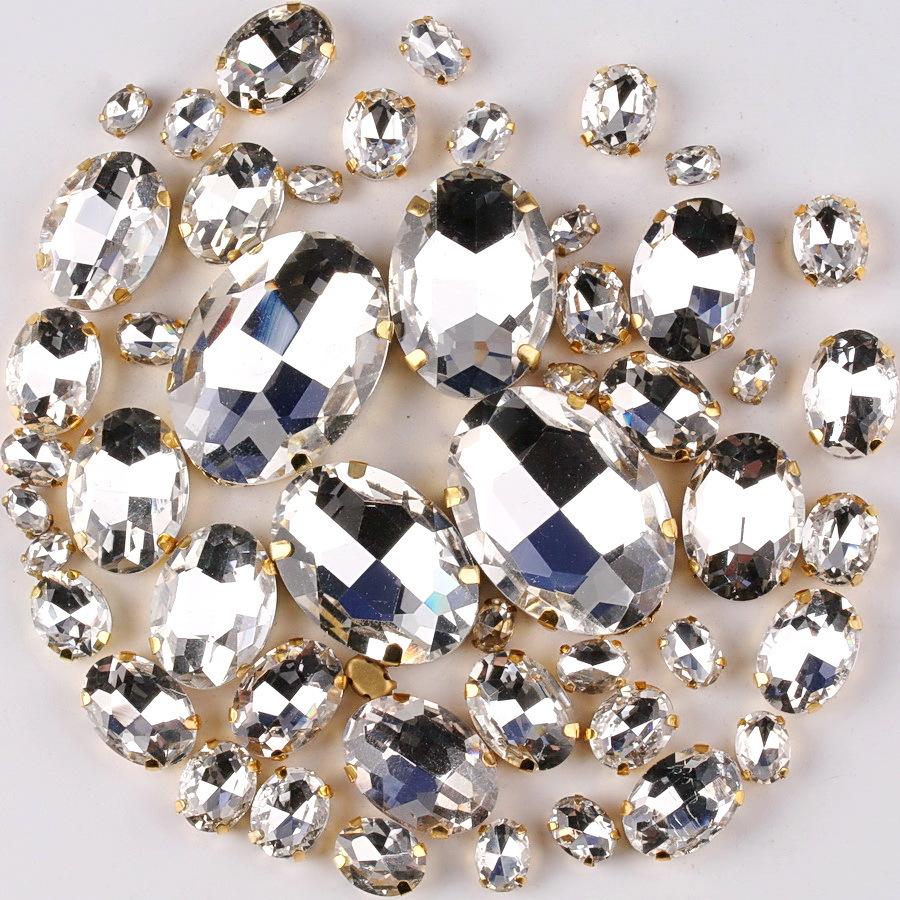 

Змішане кришталеве скло, пришиті вручну, діаманти, краплеподібні краплі, овальне кінське око, свердло з одним кігтем, кришталева пряжка, ювелірні вироби своїми руками, аксесуари, пришиті бісером зі стразами 50pcs