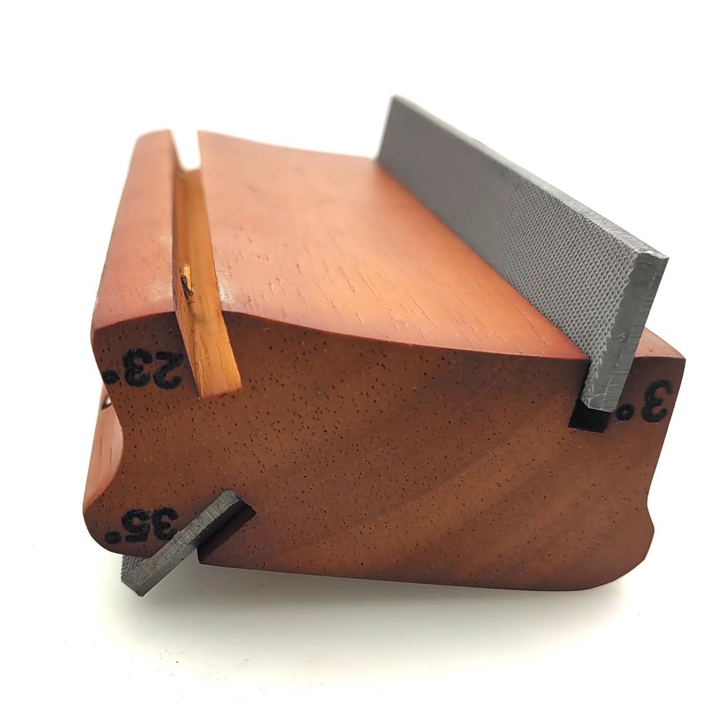 3/23/35-Degree Fret End Bevel File  3-in-1 Fret File Guitar Fret End Trimming, Leveling, and Beveling Tool