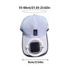 Summer Men Women Fan Baseball Hat Sun Block Baseball Hat with Solar Fan USB Charging Fan Breathable UV Block Outdoor Sunhats