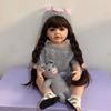 55CM Full Body Soft Silicone Reborn Toddler Doll Lifelike Soft Touch High Quality Doll Gifts for Children home Birthday Christmas gifts