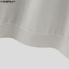 INCERUN Autumn Winter Men Patchwork Lapel Neck Long Sleeve Casual Texture Pullovers