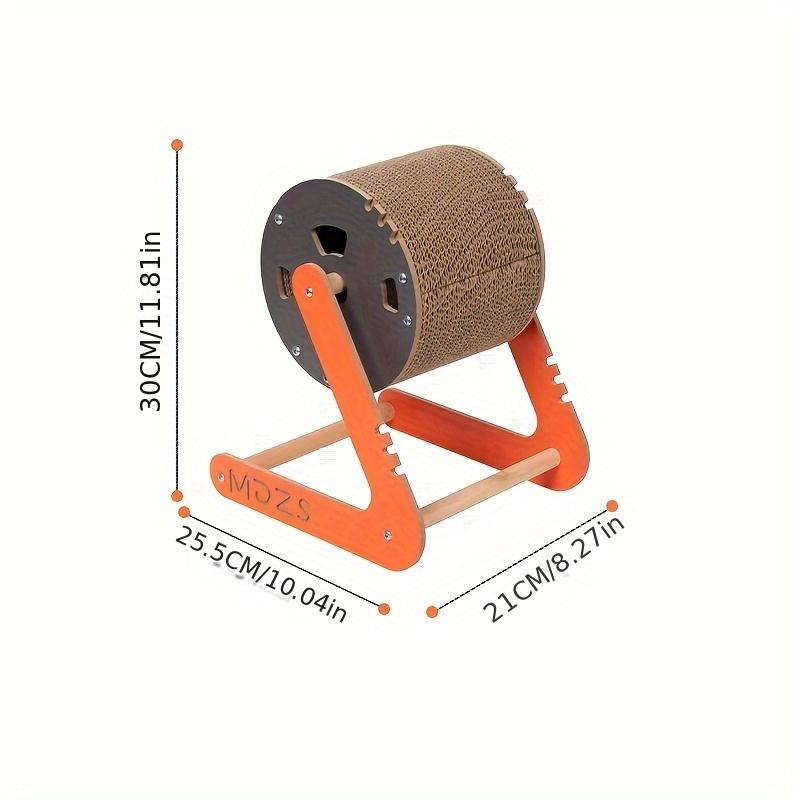 

Развлекательная и полезная игрушка для кошек - вращающееся колесо обозрения с дырявой головоломкой из еды и царапающейся поверхностью Ferris Wheel Rotating Cat Scratching Board