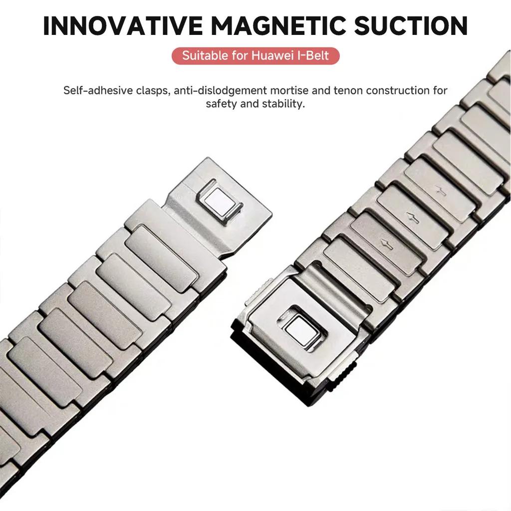 22mm Magnetic Titanium Strap For Huawei Watch GT5/GT5Pro 46mm 4/3 Pro Ultimate Band For Amazfit Balance GTR 4/3/2 47mm Bracelet