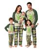 Matching Family Christmas Loungewear Set, Long Sleeve Neck Printed Top and Pants for Men Women and Kids