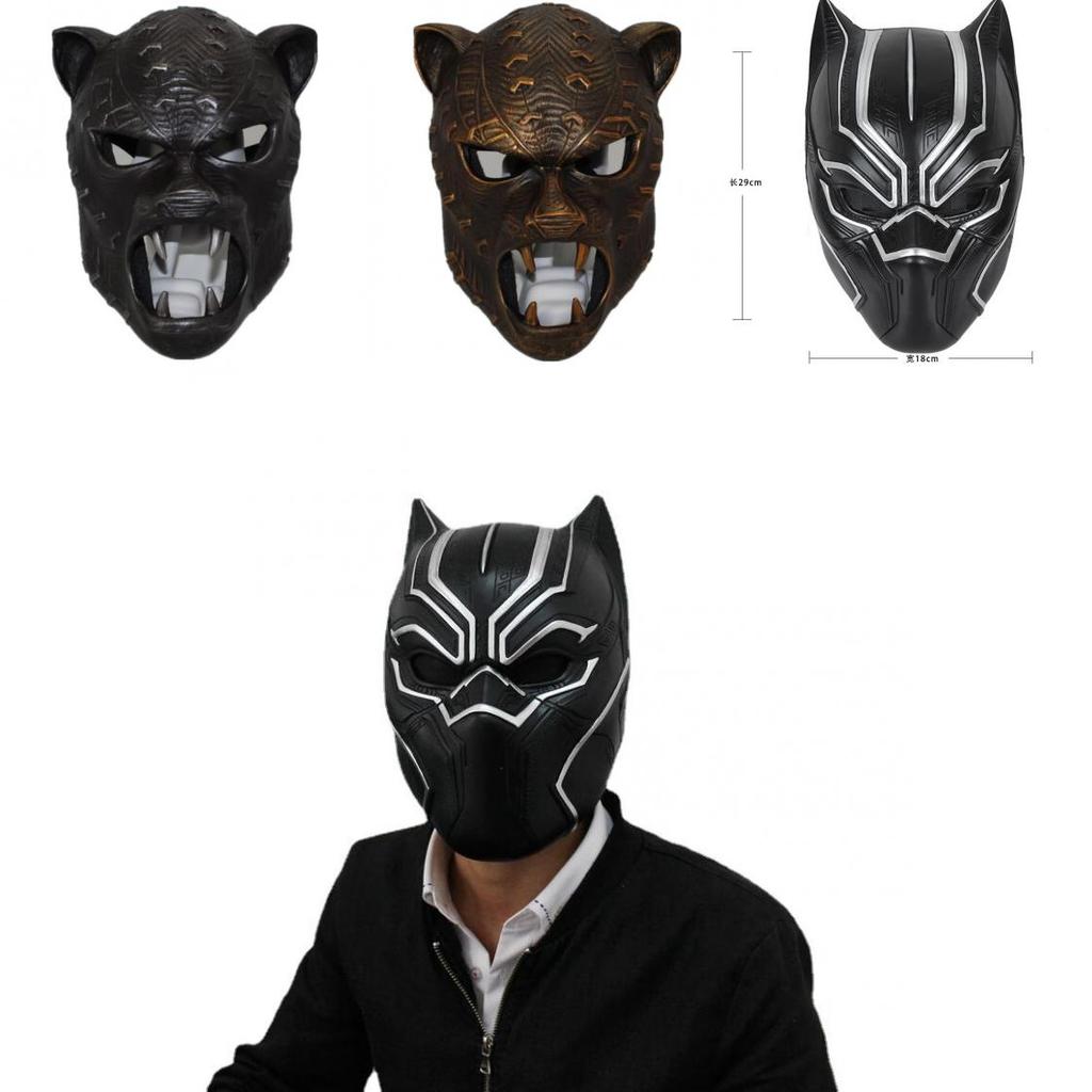 High-quality Resin Black Panther Mask For Halloween Costume Parties And Roleplay Events