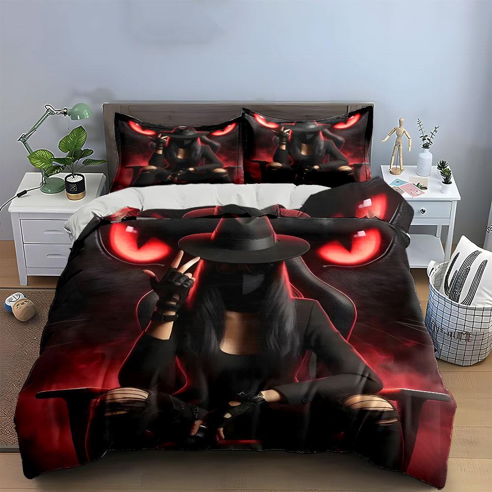 Mystery Outfit For Gaming Nights Kid'S And Adults' Bedroom Decor, Exquisite Three-Piece Bedding Set Gift