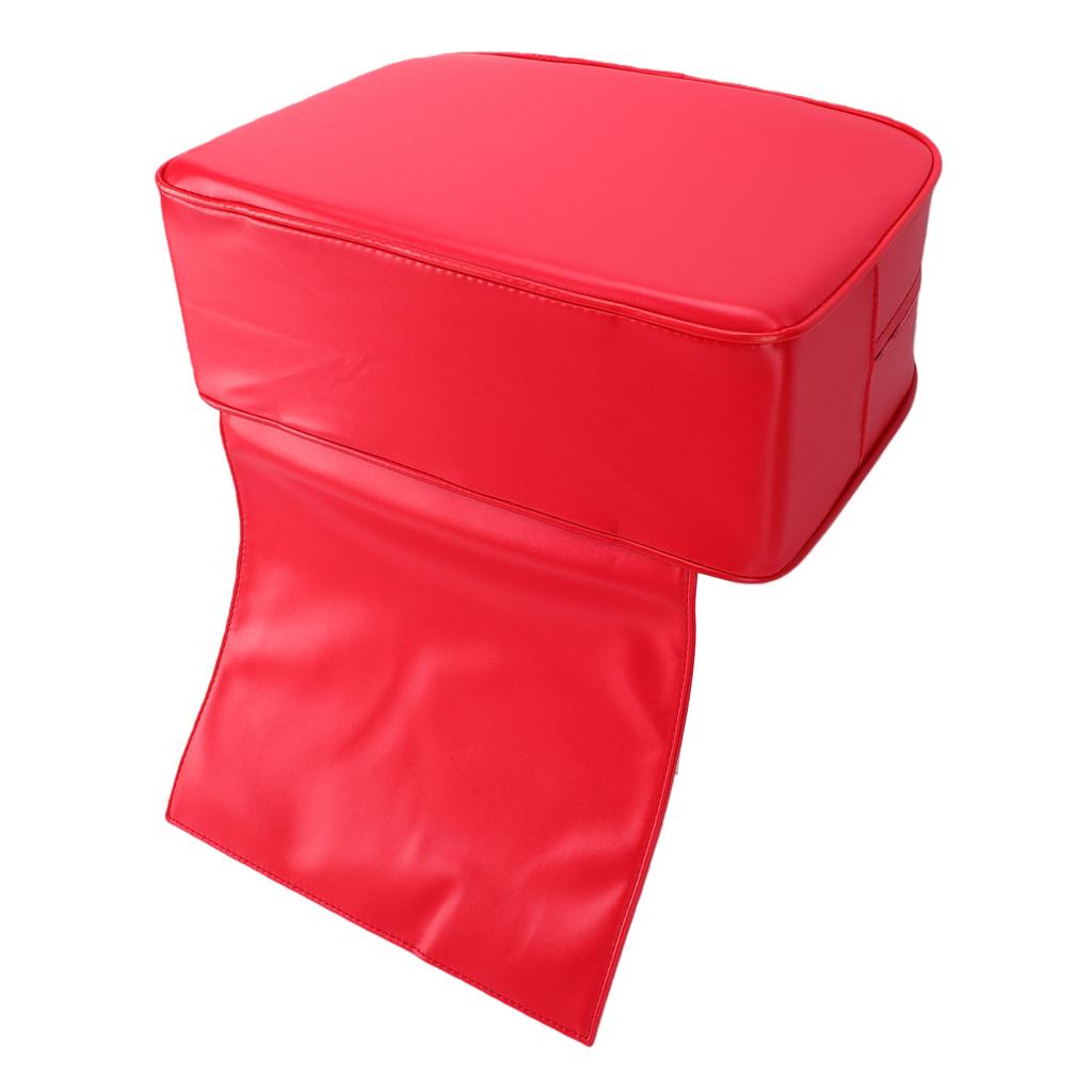 Child Hairdressing Chair Cushion PU Thickened Soft Barber Chair   Pad Small Size Red