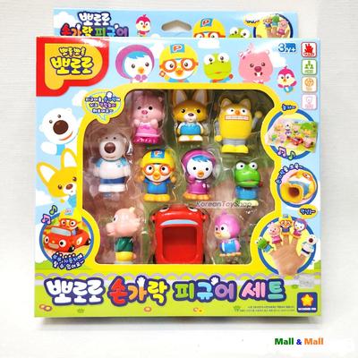 Pororo 10 Mini Figures Set Toy for Fingers WonderKid, Χριστουγεννιάτικο δώρο, Presnet για παιδιά, παιδιά,