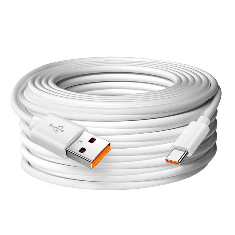 Extended USB-C Power Cable for Android, 3m/5m/10m, Ideal for Surveillance Cameras