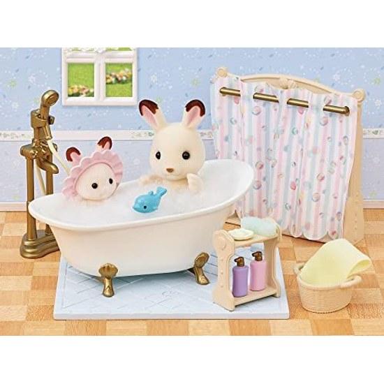 Sylvanian Families Furniture BathShower Set Car-628 ST Mark Certification 3 Years Older Toy Dollhouse EPOCH