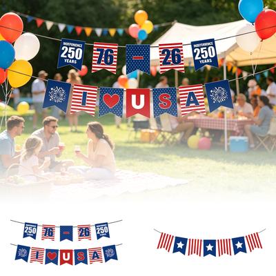 Festival Party Decoration Banner 250th Anniversary Celebration Independence Day Banner