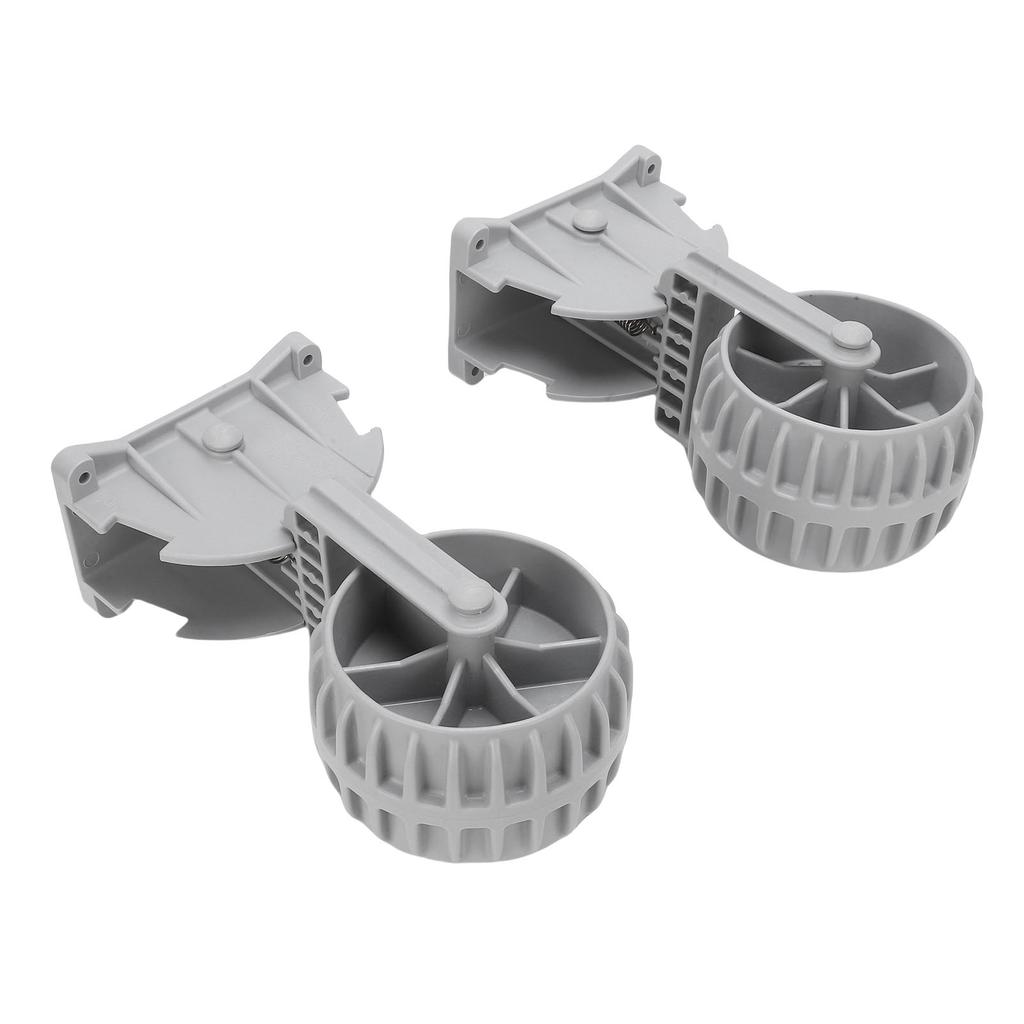 1 Pair Inflatable Boat Launching Wheels Locking Wheel Engineering Plastic Flip Up Dinghy Towing Wheels for Boat Trailer