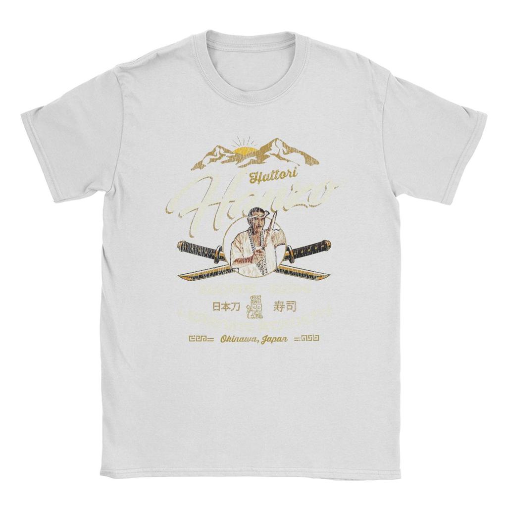 Hattori Hanzo Sushi And Swords Worn Out Kill Bill T Shirts Men's Cotton Funny T-Shirt O Neck Tees Clothes Birthday Present