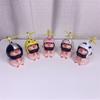 Mini Helm Ferkel Auto Ornamente Niedliches Kleines Rosa Ferkel Mit Helm Propeller Auto Dekor Rennrad Motorrad Dekoration 2023