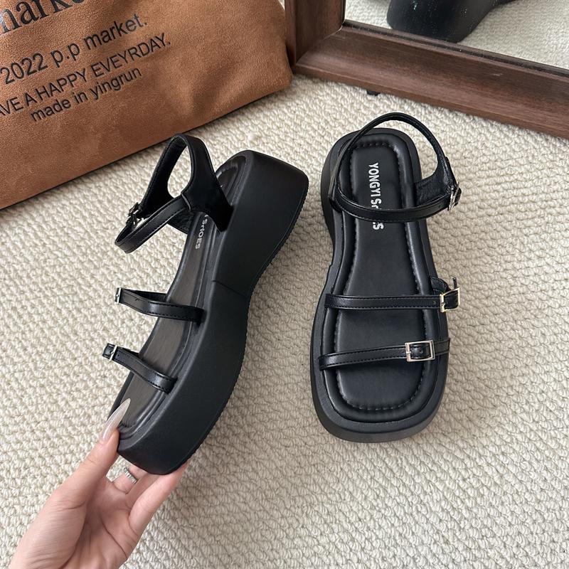 

Summer Open Toe Women Sandals Fashion Ladies Outdoor Dress Platform Flats Gladiator Sandalias 37