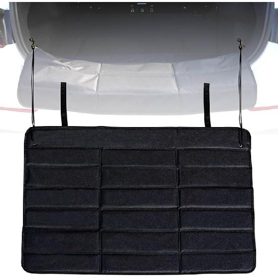 Universal Large Rear Bumper Guard For Cars 38 X 25 Inches SUV Trunk Mat For Preventing Scratches During Loading And Unloading Black