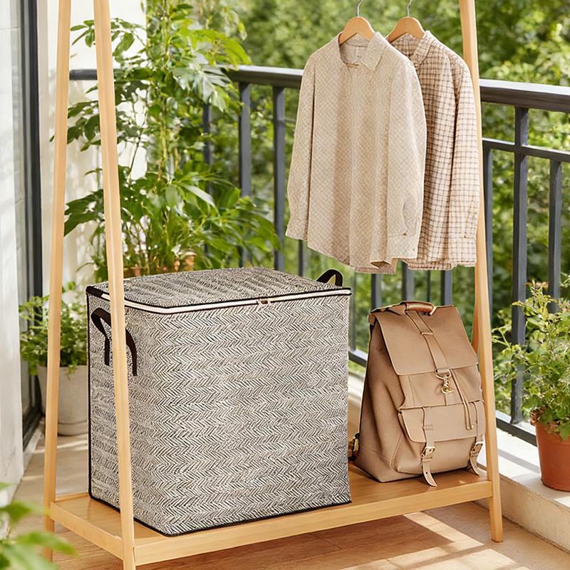 Große Kleideraufbewahrungsbox mit Deckel Großer Wäschekorb Organizer Tasche Für Baby Faltbar