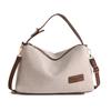 MultiColor Canvas And Faux Leather Hobo Underarm Bag For Women Casual Shoulder Crossbody Bag With Adjustable Strap For Daily Use