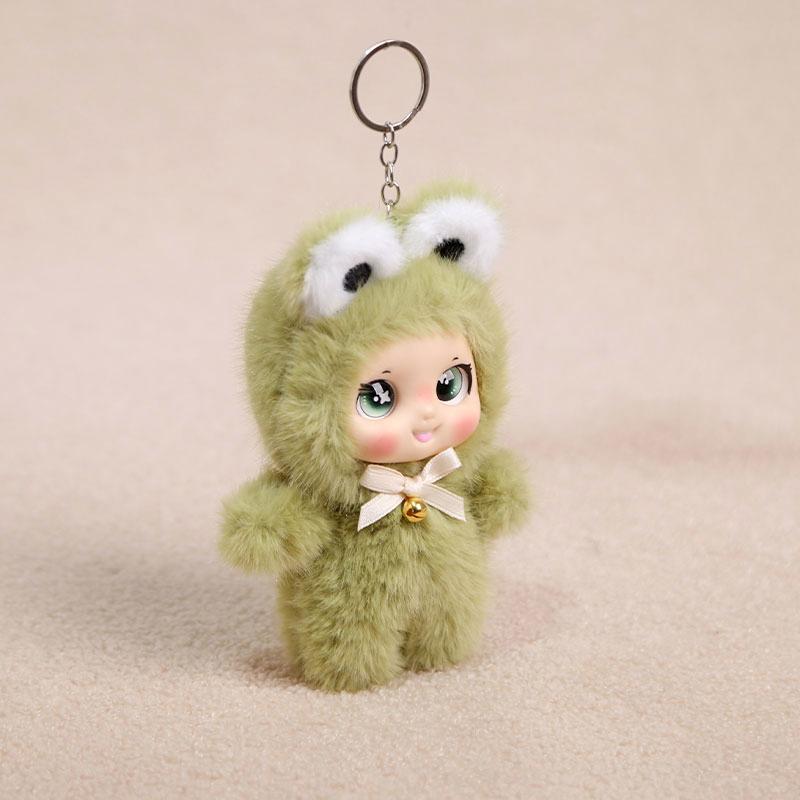 Super Soft Plush Animal Doll Standing Posture Pendant Keychain 15cm Eco-friendly PP Cotton Filled Cute Design Birthday Gift