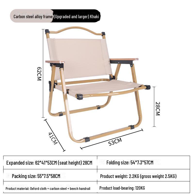"Kermit Portable Ultralight Folding Camping Chair for Outdoor Beach and Picnic"