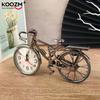 1pc Vintage Bicycle Shape Arabic Numeral Creative Table Alarm Clock Home Decor Room desktop Decoration Crafts Gift