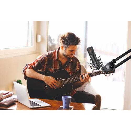 SUUNTOK Microphone Shock Mount, Anti-Vibration Microphone Holder, Spider Recording Microphone Shock Mount Stand Compatible with Neumann U87 Ai, U89 I,