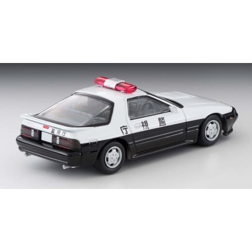 TOMYTEC Tomica Limited Vintage Neo 1/64 Scale LV-N214a Mazda Savanna RX-7 Patrol Car, Metropolitan Police Department, Finished Model, 312598