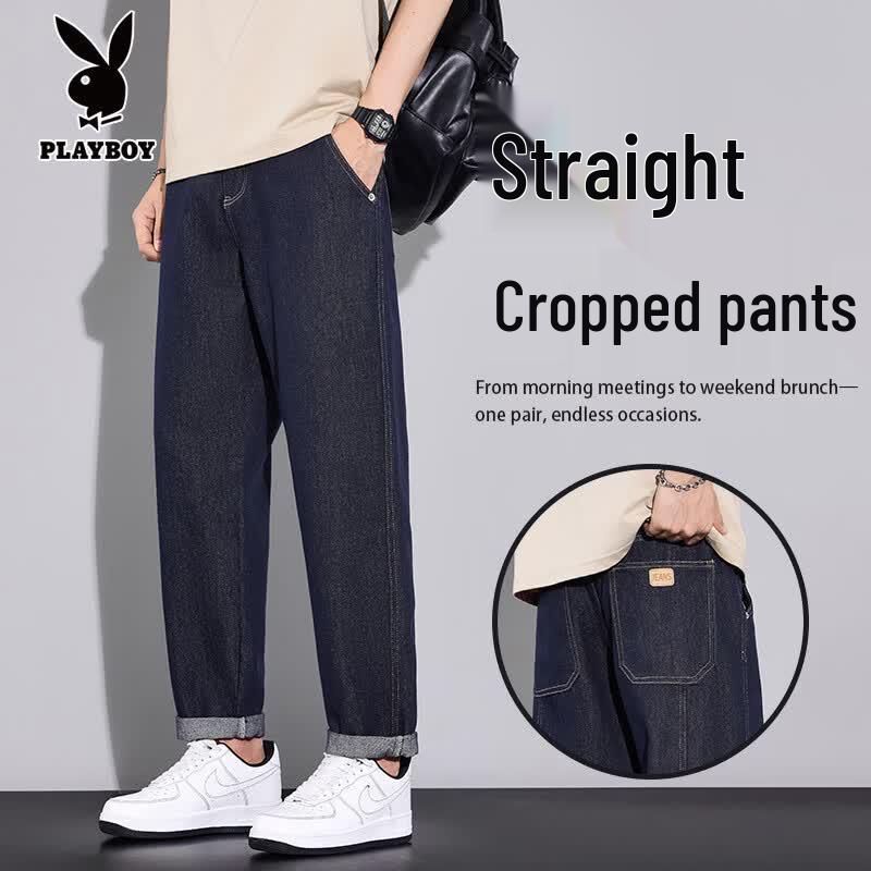Playboy Men s Loose Tapered Cropped Jeans 36