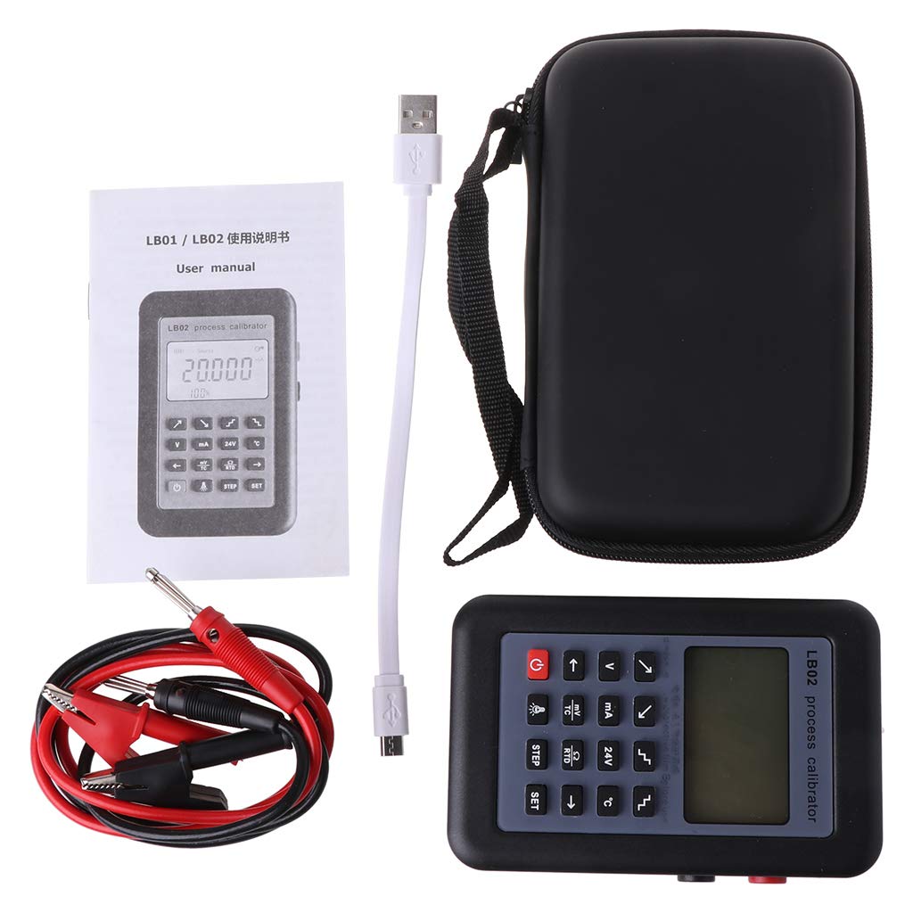 Compact Resistor Current Voltmeter Signal Generator Source Process Calibrator 4-20MA/0-10V/MV LCD Display Durable
