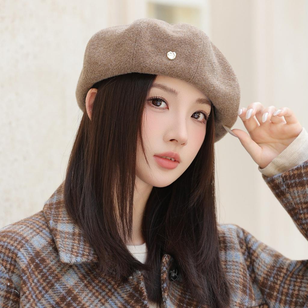 Autumn and Winter Beret Female Retro Painter Hat Fashion Star Anise Newsboy Hat Pumpkin Hat