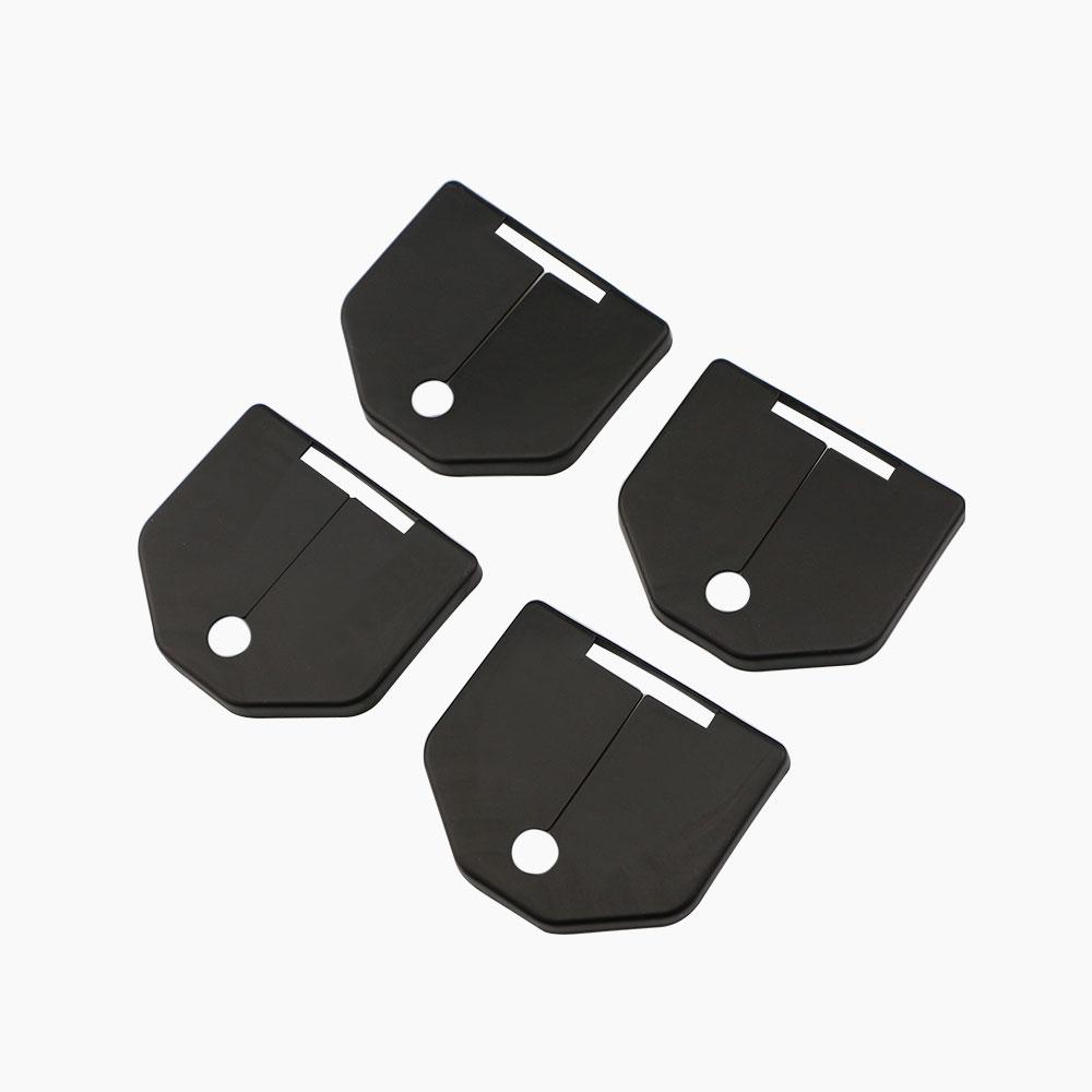 

4pcs Car Door Lock Cover Door Protecting Covers Sticker for Ford Focus 2 MK2 2005 2006 2007- 2011 ABS Protector Accessories чёрный