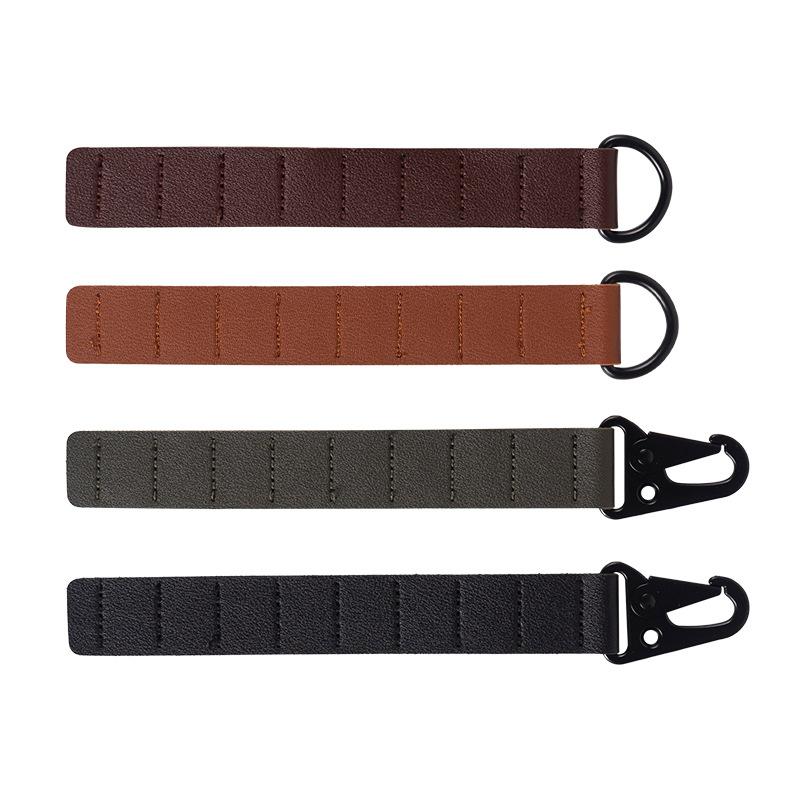 CLS 8-hole Ground Nail Storage Chain PU Leather Portable Tent Nail Storage Bag Outdoor Camping Nail Bag Storage Accessory Chain